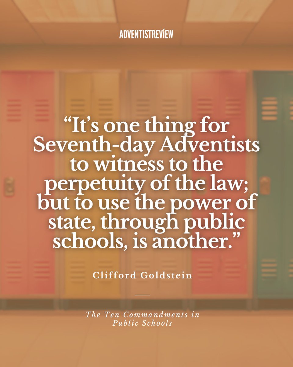 AdventistReview's tweet image. Can you legislate morality without compromising religious liberty?

As U.S. states debate posting the Ten Commandments in public schools, Clifford Goldstein reminds us: faith can’t be forced.

Read more: adventistreview.org/perspectives/c…

#TenCommandments #ReligiousFreedom #ChurchAndState