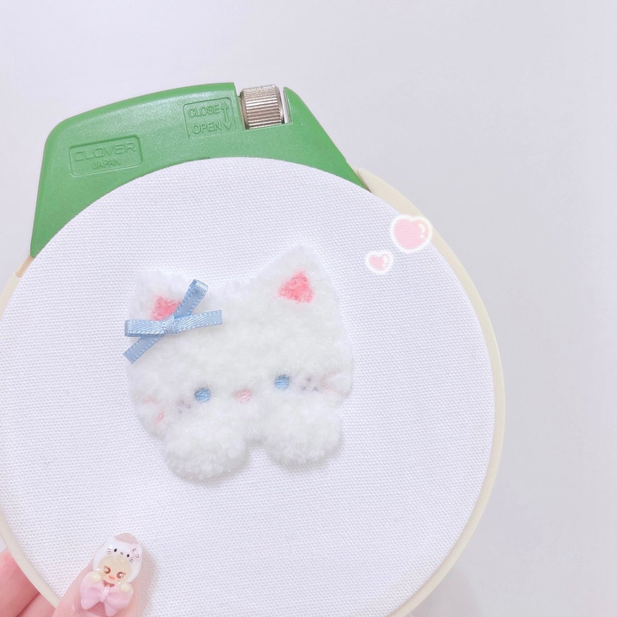 今度はIDフォトケース作りました🪡🫧ྀི
ハート持ったぴりにゃんこ🐱🩵