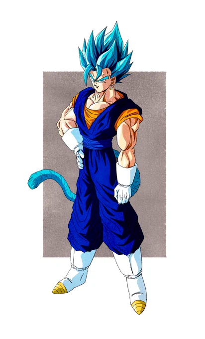 ベジットに青い尻尾 #ドラゴンボール #イラスト