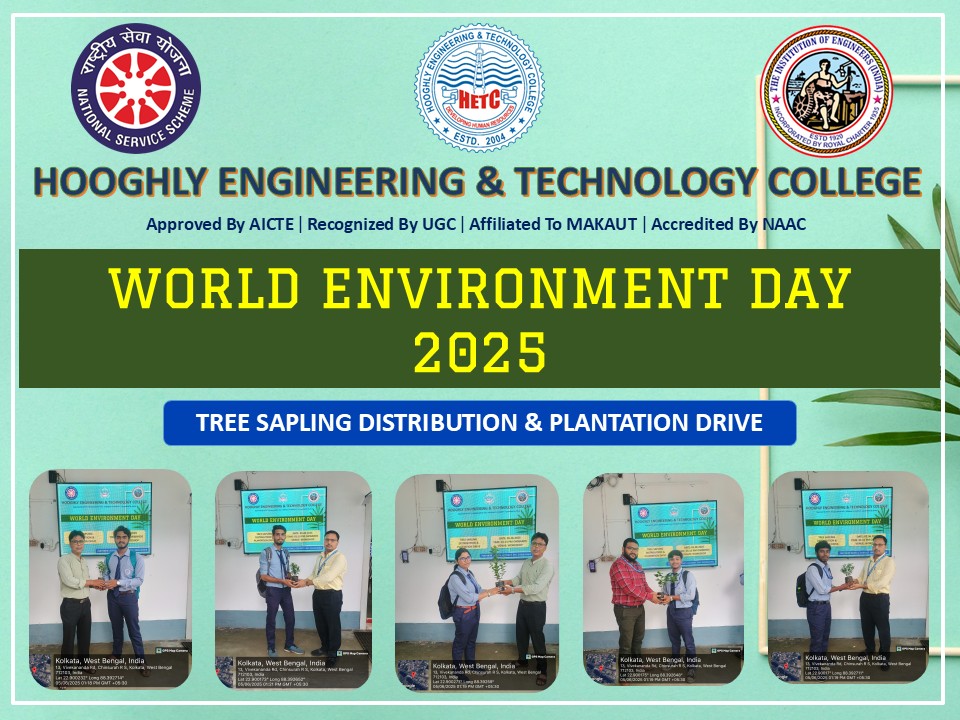 nsshetc's tweet photo. #HETC celebrated #WorldEnvironmentDay on 05.06.25 with a Tree Sapling Distribution &amp; Plantation Ceremony organized by #NSS Unit in collaboration with #ieistudentchapter
#GoGreen #Sustainability #ViksitBharat
@_NSSIndia @rdnss_kolkata @vinaynssrd @YASMinistry https://t.co/72n1KGeZ0N