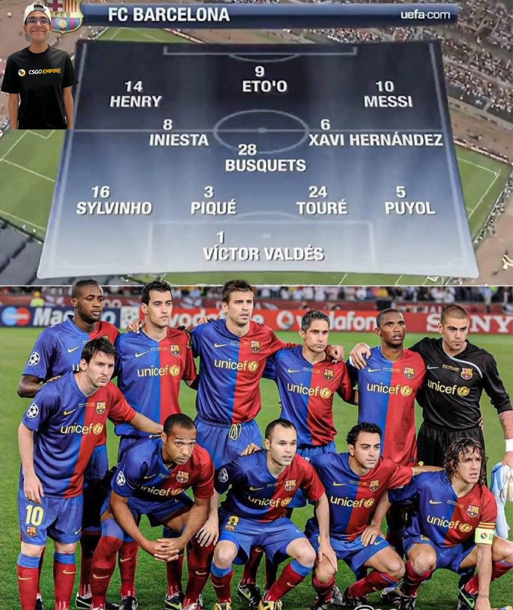 TotalLamine_'s tweet photo. Greatest football starting 11 in 21st Century, A thread

1. Barcelona 2009 https://t.co/BV97hQLaLs