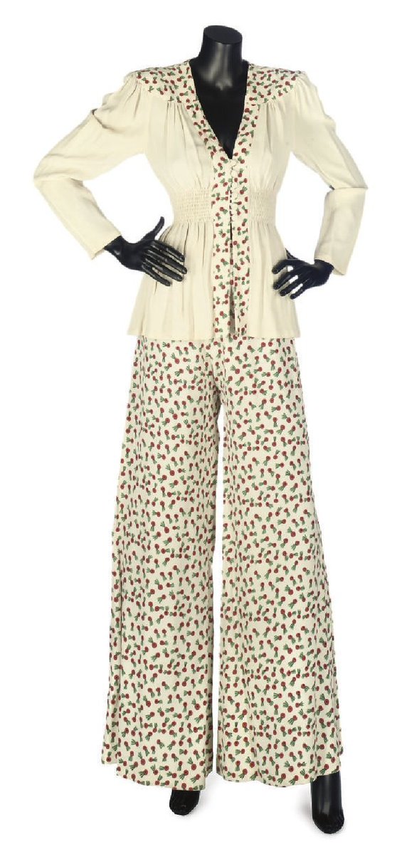 I love the OTT-ness of this #OssieClark look, for 1970's #Radley. #Frockingfabulous #Fashionhistory via Christie's.