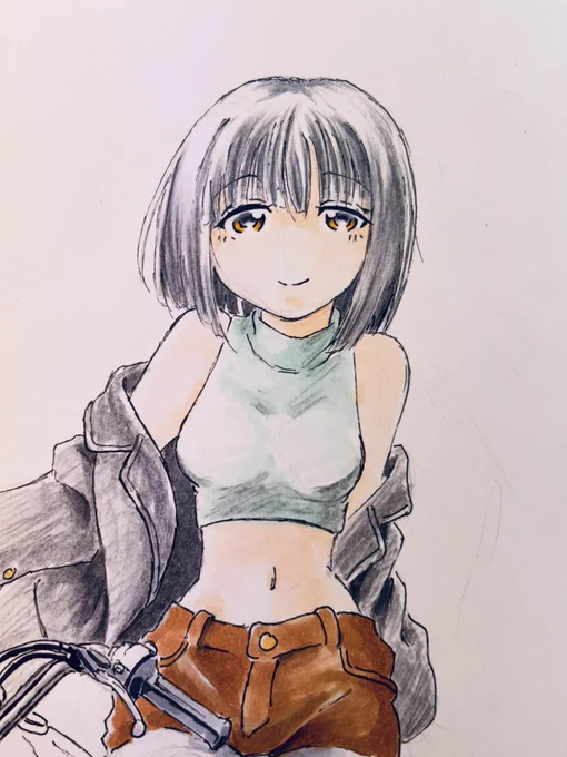 ワタシが一日なんにもつぶやかないときはメンタル病んでるかお絵描きの締切に必死のパッチになってるか('∀`) お陰で #小熊生誕祭2025 イラストは間に合いそう。 ただPC加工の手間とかで6/6の0:00に上げるのはムリかも〜 #スーパーカブ