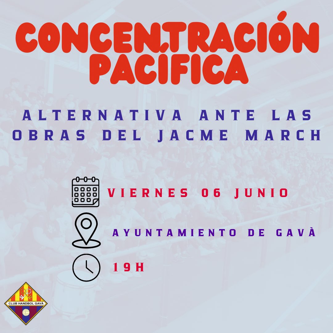 Concentración pacífica mañana en el ayuntamiento 

💙❤️
#ADNHandbol