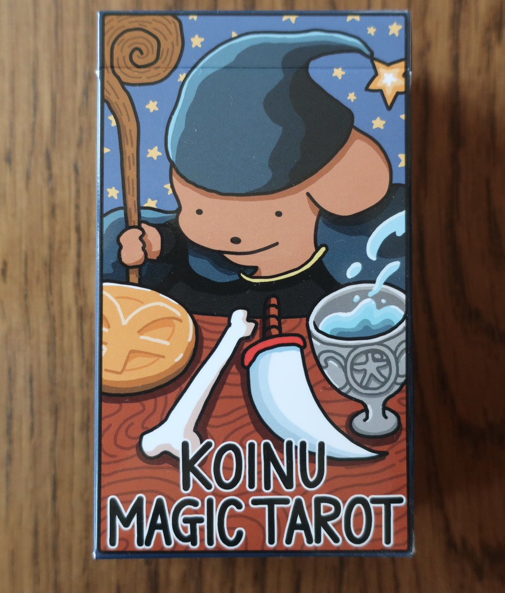 #こいぬタロット は6月10日から高円寺で始まる個展「 #こいぬと魔法 」にて販売予定です🧙‍♀️
ギャラリー店頭とオンラインショップで購入できます。
価格は税込3850円を予定しております👛 