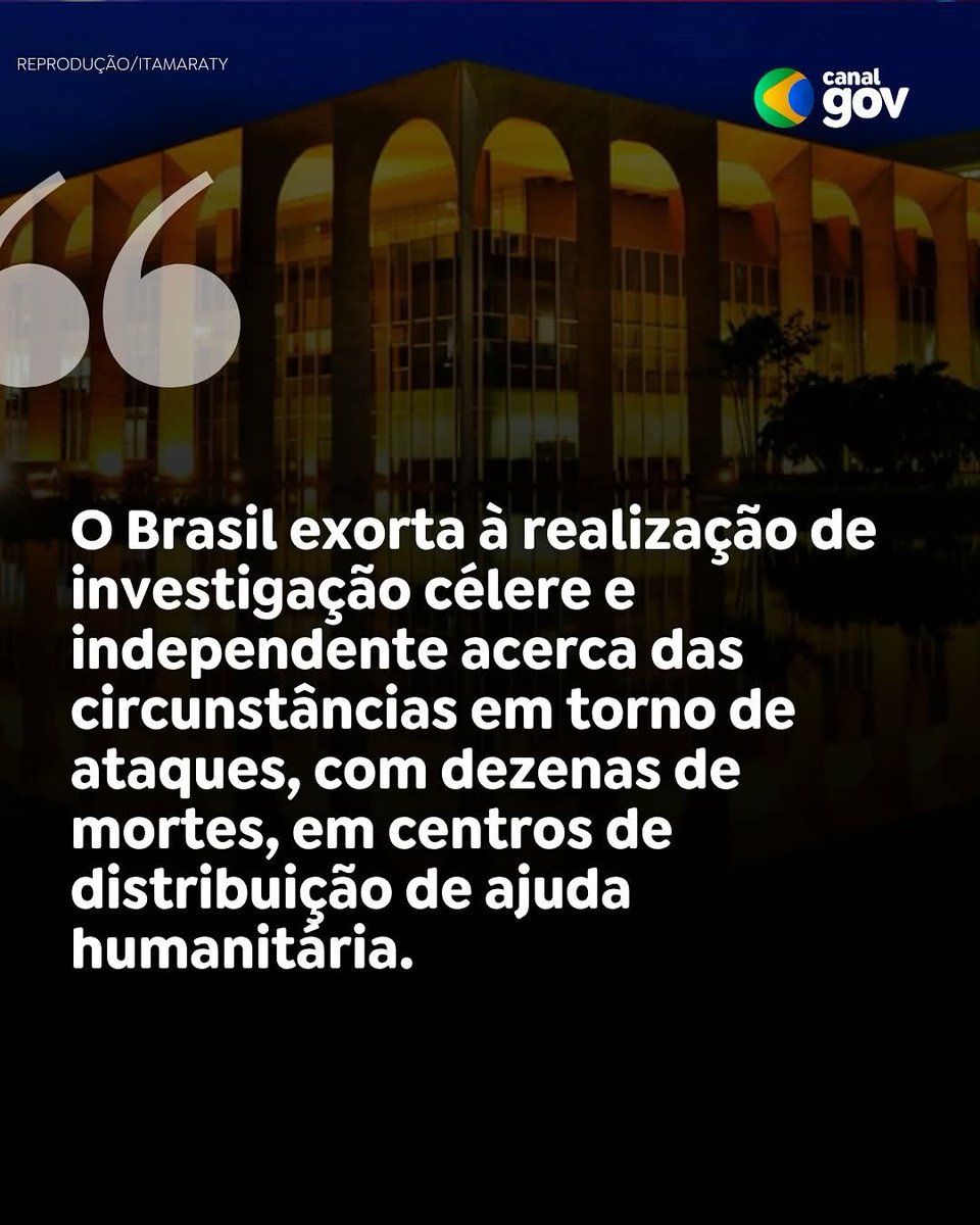 O governo brasileiro diz condenar os ataques de Israel à Palestina.
O governo brasileiro não cuida do próprio país, afundando em corrupção, e quer dar pitacos em quintais alheios...