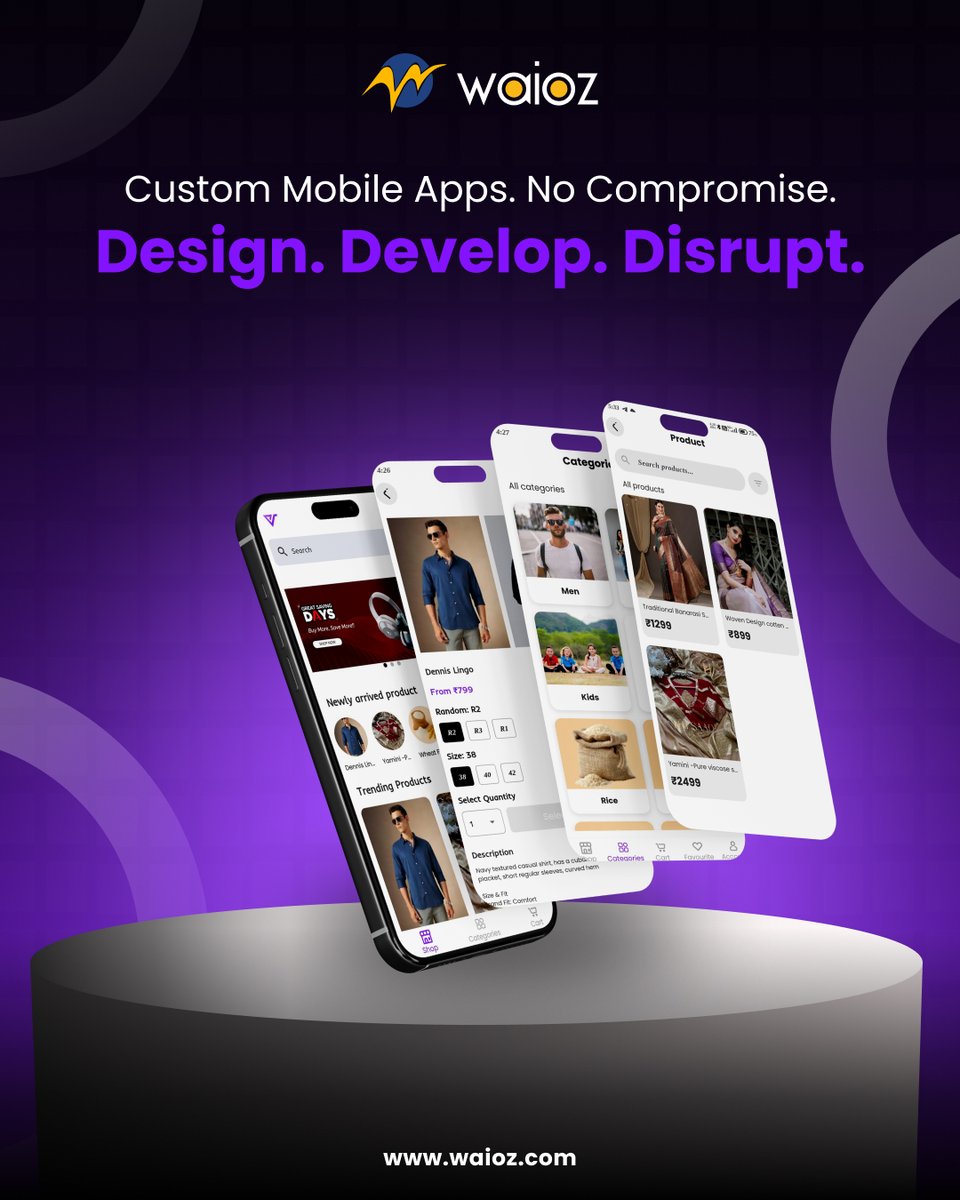 WAIOZ_offl's tweet photo. At WAIOZ💡 Design with clarity. Develop with purpose. Disrupt with confidence. Let’s build something game-changing.📱 Your app. Your way.👉 https://t.co/SIFiP9NKwd ,Call 📞 India: +91 9344939383 , 📧support@waioz.com
#waioz #appdevelopment #appdevelopmentcompany #nocode https://t.co/zPO8yCzLQ9