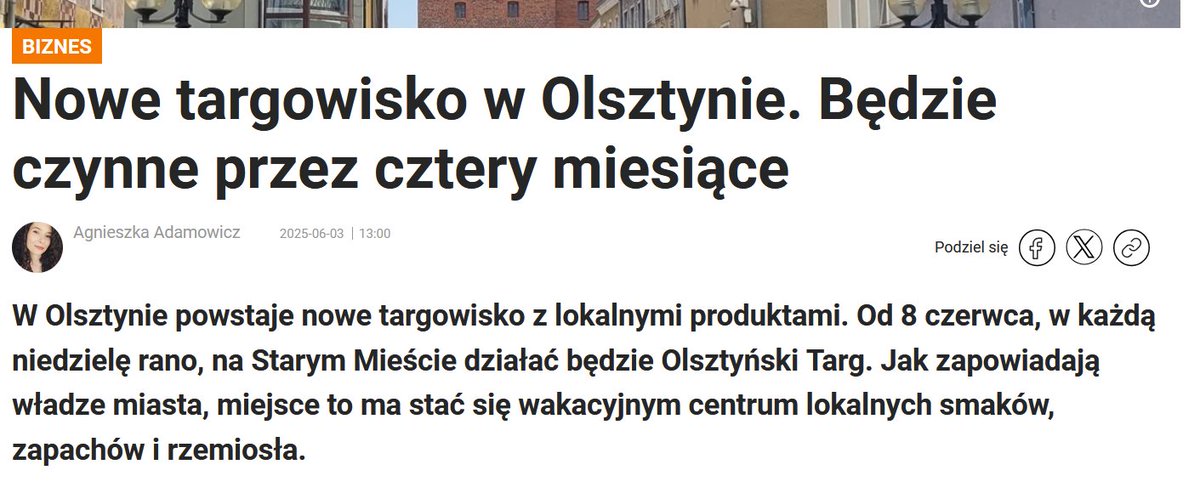 O proszę. Czyli jednak można. Cieszę się, że mój postulat, który proponowałem w czasie ubiegłorocznej kampanii samorządowej będzie realizowany. To ożywi nam Stare Miasto. Dobra decyzja.
