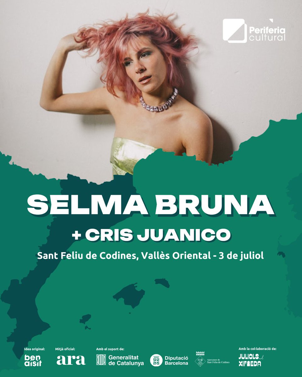 SI VENS, ENS TROBARÀS! ☁️

✨ A Sant Feliu de Codines, se celebra des de l’any passat el cicle Juliols al Xifreda, que porta cada dijous de juliol música en directe als jardins més emblemàtics del poble. Enguany, per a la seva segona edició, hem decidit d’aliar-nos els dos cicles