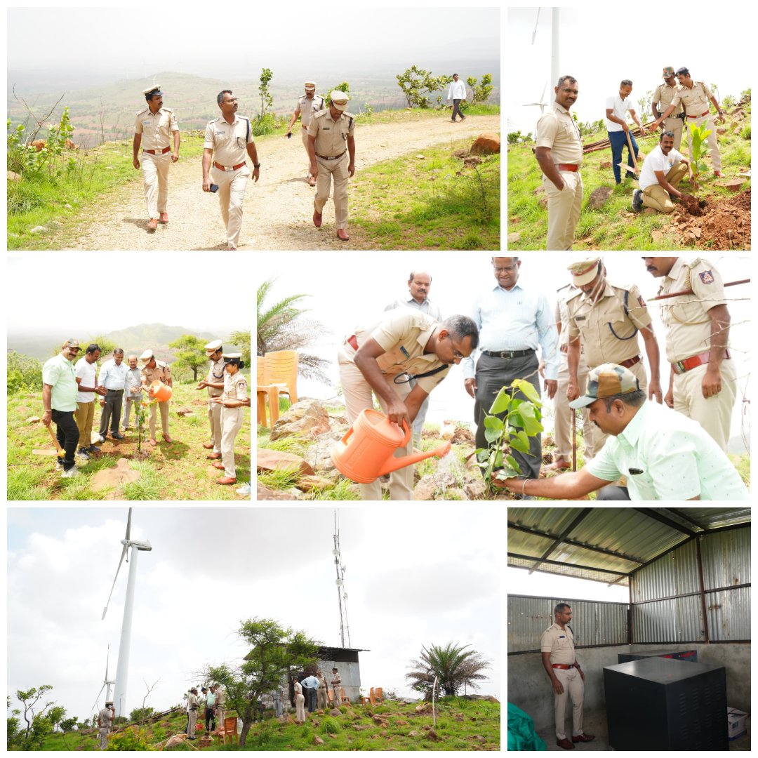Chitradurga District Police (@spchitradurga) on Twitter photo ಇಂದು ಜಿಲ್ಲಾ ಪೊಲೀಸ್ ವತಿಯಿಂದ ವಿಶ್ವಪರಿಸರ ದಿನಾಚರಣೆಯ ಅಂಗವಾಗಿ GR Halli ರಿಪೀಟರ್ ಹತ್ತಿರ ಸಸಿ ನೆಡುವ ಕಾರ್ಯಕ್ರಮವನ್ನು ಹಮ್ಮಿಕೊಂಡಿದ್ದು ಮಾನ್ಯ ಪೊಲೀಸ್ ಅಧೀಕ್ಷಕರು ಸಸಿನೆಡುವ ಮೂಲಕ ಕಾರ್ಯಕ್ರಮವನ್ನು ಉದ್ಘಾಟಿಸಿದರು. ನಂತರ ನಿಸ್ತಂತು ಕೇಂದ್ರದ GR Halli ರಿಪೀಟರ್ ಸ್ಥಳಕ್ಕೆ ಭೇಟಿನೀಡಿ ಪರೀಶೀಲಿಸಿದರು. <a href="/DgpKarnataka/">DGP KARNATAKA</a> ಇಂದು ಜಿಲ್ಲಾ ಪೊಲೀಸ್ ವತಿಯಿಂದ ವಿಶ್ವಪರಿಸರ ದಿನಾಚರಣೆಯ ಅಂಗವಾಗಿ GR Halli ರಿಪೀಟರ್ ಹತ್ತಿರ ಸಸಿ ನೆಡುವ ಕಾರ್ಯಕ್ರಮವನ್ನು ಹಮ್ಮಿಕೊಂಡಿದ್ದು ಮಾನ್ಯ ಪೊಲೀಸ್ ಅಧೀಕ್ಷಕರು ಸಸಿನೆಡುವ ಮೂಲಕ ಕಾರ್ಯಕ್ರಮವನ್ನು ಉದ್ಘಾಟಿಸಿದರು. ನಂತರ ನಿಸ್ತಂತು ಕೇಂದ್ರದ GR Halli ರಿಪೀಟರ್ ಸ್ಥಳಕ್ಕೆ ಭೇಟಿನೀಡಿ ಪರೀಶೀಲಿಸಿದರು. <a href="/DgpKarnataka/">DGP KARNATAKA</a>