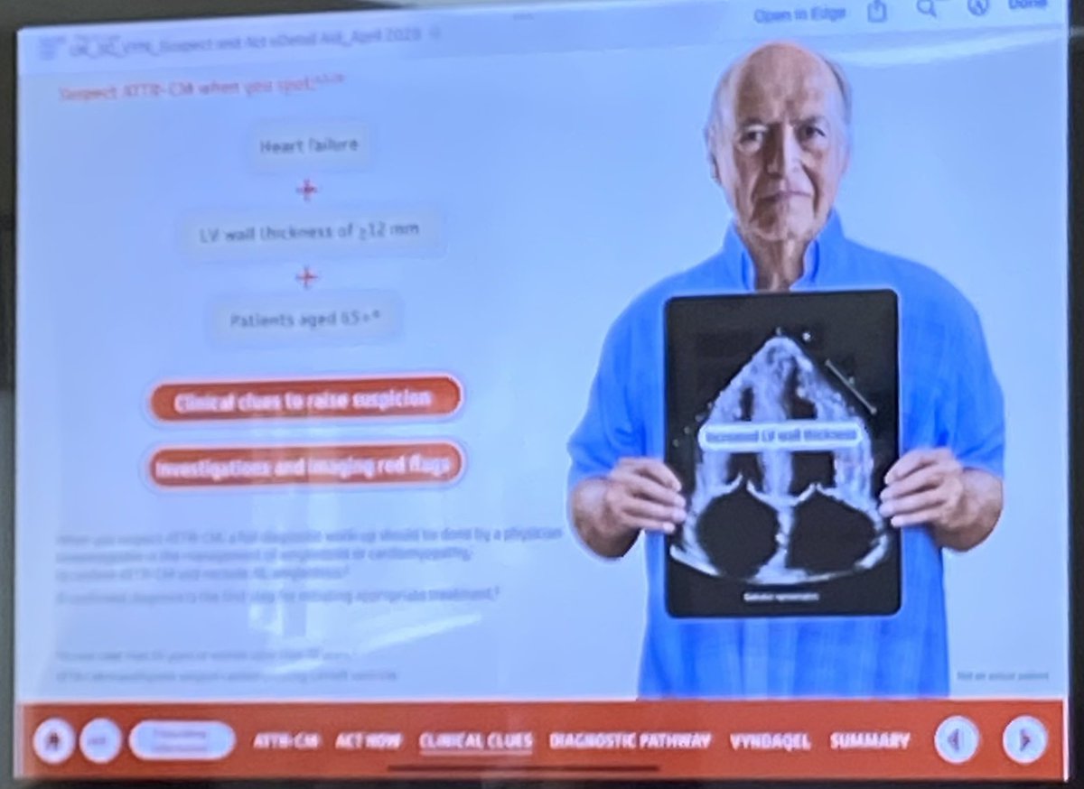 Nurse Led Heart Failure Service ABUHB (@ledabuhb) on Twitter photo Lovely talk at the #awhfwg about #amyloid from <a href="/pfizer/">Pfizer Inc.</a> about identifying #ATTR-CM in #HF patients.
HF + increased LV wall thickness (>12mm) + >65years.
#heartfailure Lovely talk at the #awhfwg about #amyloid from <a href="/pfizer/">Pfizer Inc.</a> about identifying #ATTR-CM in #HF patients.
HF + increased LV wall thickness (>12mm) + >65years.
#heartfailure