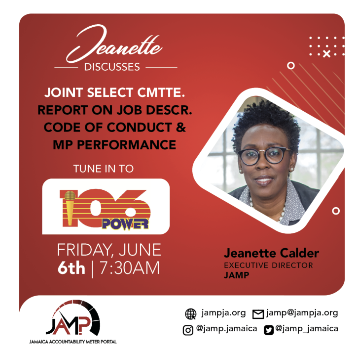 THE REPORT IS IN!! 
Joint Select Committee's report on MP Job Descriptions and Code of Conduct are in. From as far back as the 1990s the process began with the Carl Stone Report. Will these recommendations be the game changer for satisfying MP perfomance and accountability??
