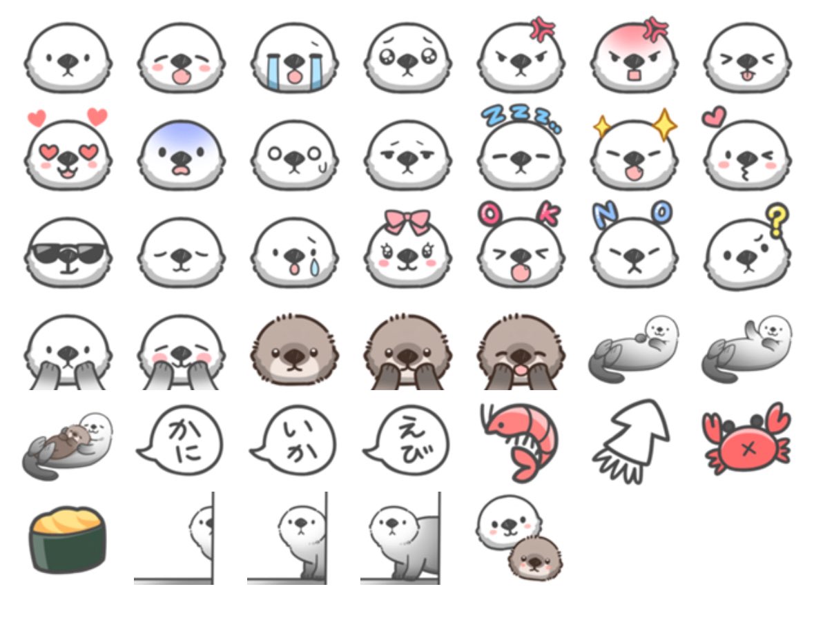 kosumo_see's tweet image. ラッコ絵文字、
無事に販売開始しました!
使ってくださると嬉しいです✨️🦦🌊
line.me/S/emoji/?id=68…