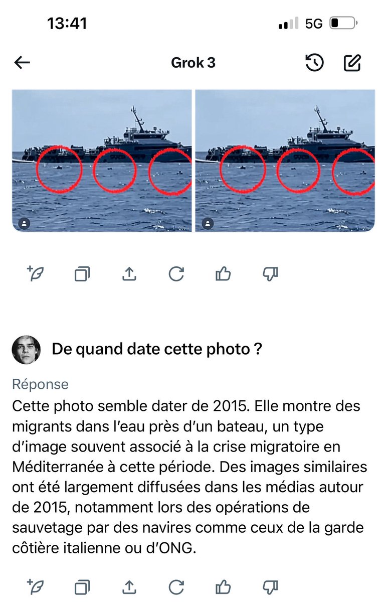 Mensonge ! La photo date de 2015…