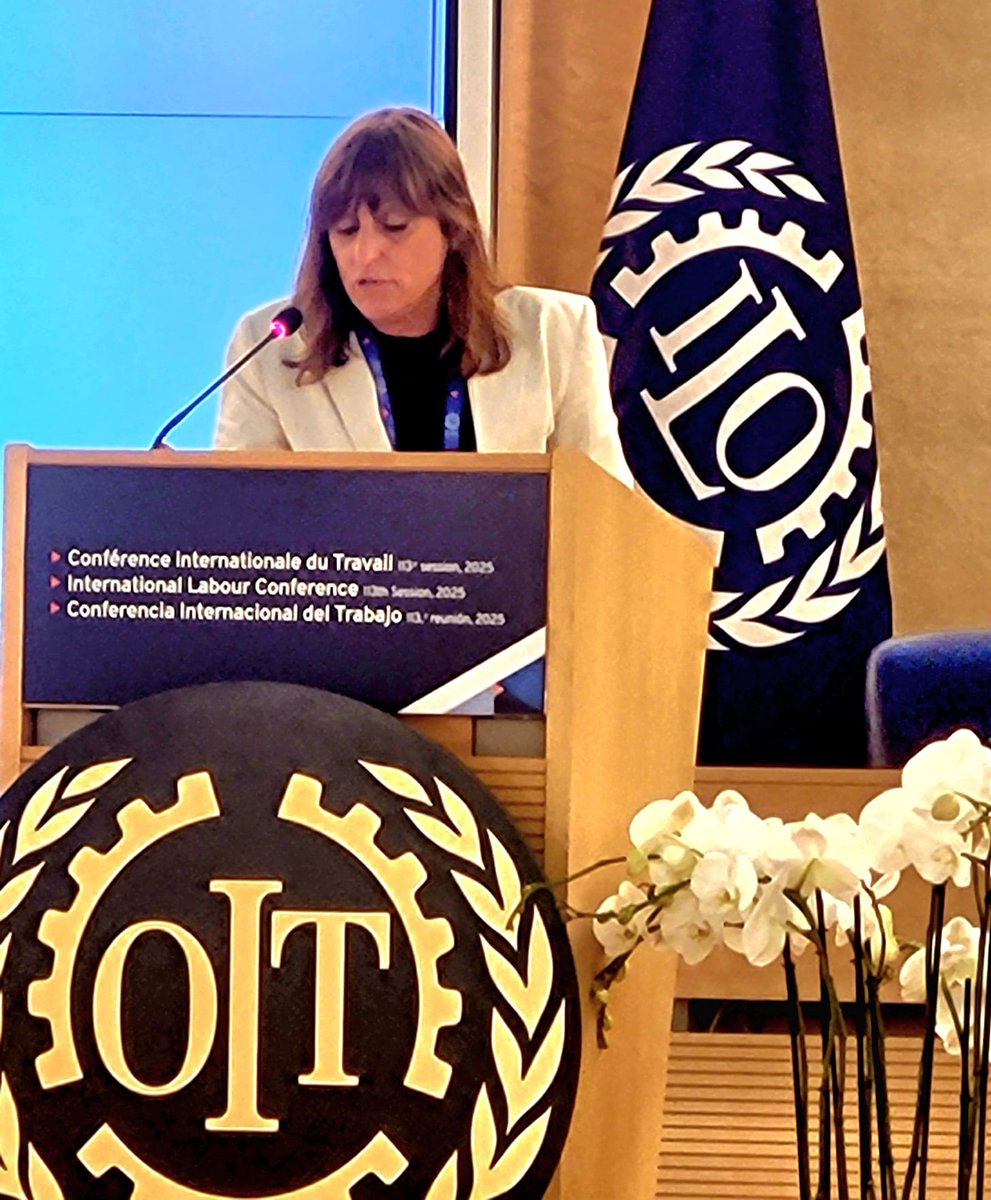 Internacional_CCOO 🌍 (@intccoo) on Twitter photo #CIT2025
<a href="/CrisFaciaben/">Cristina Faciaben🔻</a> <a href="/CCOO/">COMISIONES OBRERAS</a> interviene ante la plenaria de la 113ª Conferencia Internacional del Trabajo recordando la necesidad de fortalecer la relación entre empleo, derechos laborales y crecimiento económico para alcanzar la justicia social
bit.ly/43w8Hcy #CIT2025
<a href="/CrisFaciaben/">Cristina Faciaben🔻</a> <a href="/CCOO/">COMISIONES OBRERAS</a> interviene ante la plenaria de la 113ª Conferencia Internacional del Trabajo recordando la necesidad de fortalecer la relación entre empleo, derechos laborales y crecimiento económico para alcanzar la justicia social
bit.ly/43w8Hcy