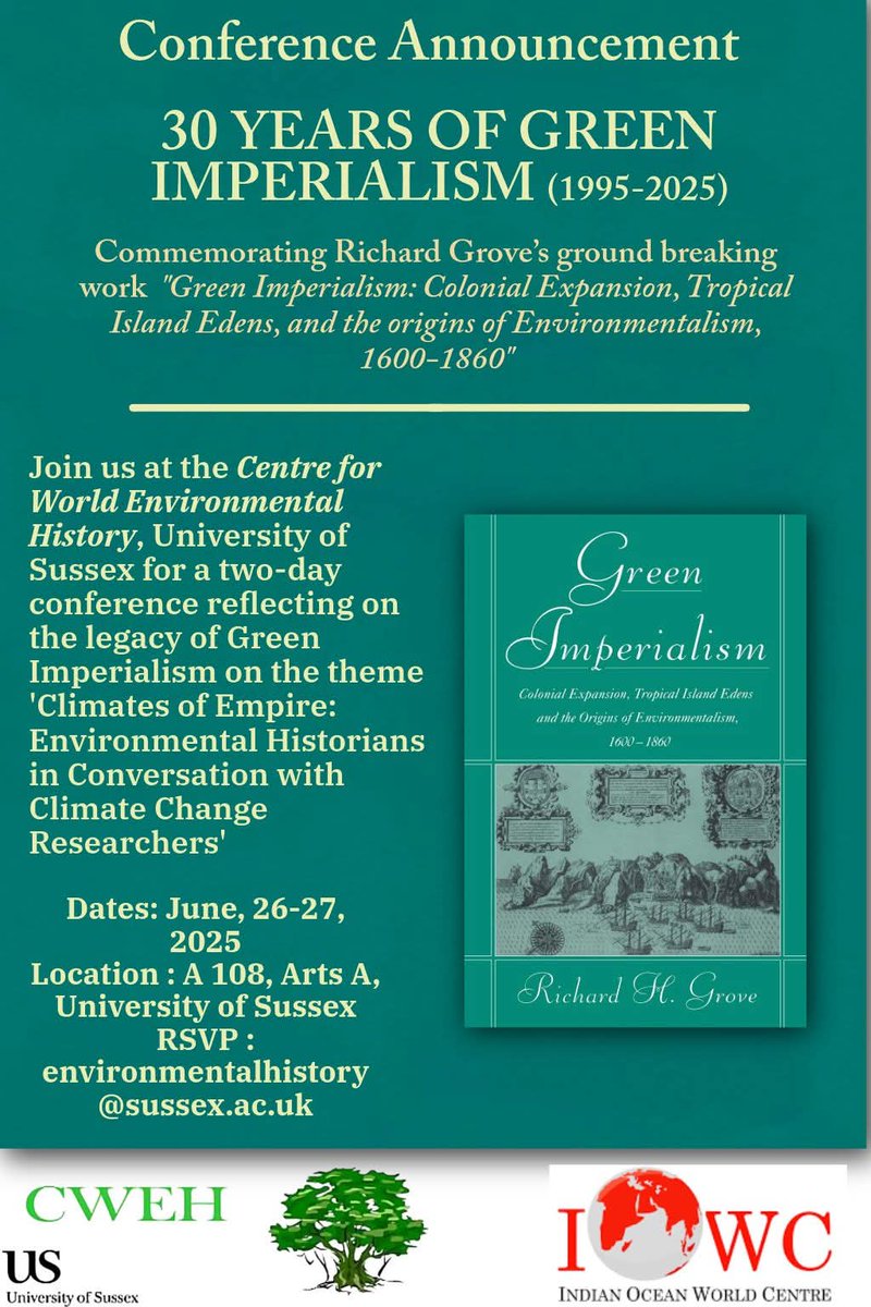 Pleased to announce a conference in honour of Richard Grove