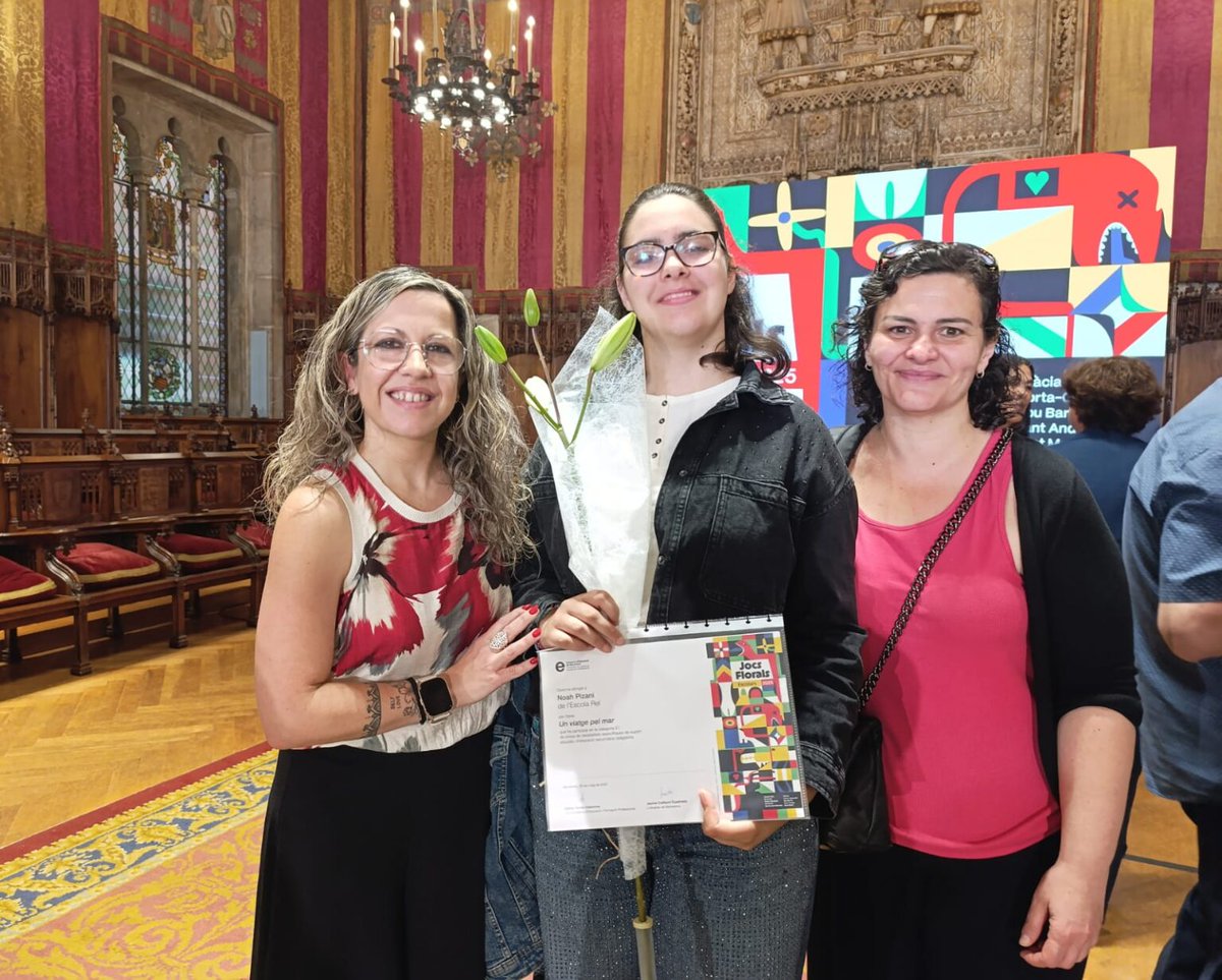 📢 Enhorabona a la Noa Pizani de l’Escola Rel pel primer premi en la categoria E1 Prosa de secundària en el certamen del Jocs Florals escolars de la ciutat de Barcelona👏🏽👏🏽👏🏽✍🏼🔝
👇🏾
serveiseducatius.xtec.cat/horta-guinardo…