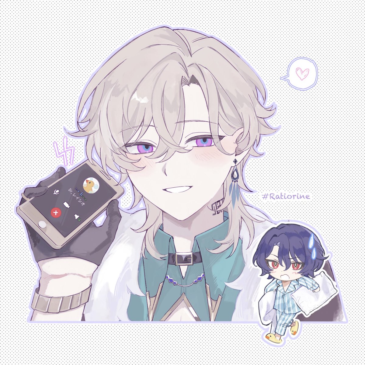i6___q's tweet image. パジャマだって駆けつけてね🤍なレイチュリ  #ratiorine