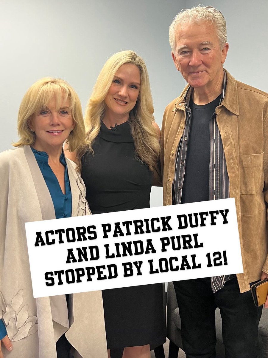 Jen Dalton (@jendalton12) on Twitter photo Legendary actors Patrick Duffy (Dallas, Step By Step) and Linda Purl (Happy Days, Matlock, The Office) stopped by! They are promoting their new bread called Duffy’s Dough. They will be at the Anderson Kroger today at 2pm presenting a check to Meals on Wheels. <a href="/Local12/">Local 12/WKRC-TV</a> Legendary actors Patrick Duffy (Dallas, Step By Step) and Linda Purl (Happy Days, Matlock, The Office) stopped by! They are promoting their new bread called Duffy’s Dough. They will be at the Anderson Kroger today at 2pm presenting a check to Meals on Wheels. <a href="/Local12/">Local 12/WKRC-TV</a>