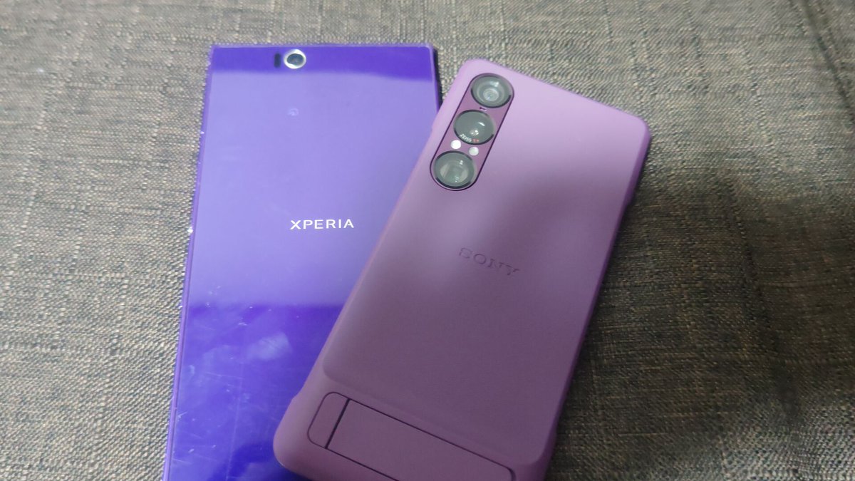 xperia1VII着弾！！Z Ultraのパープルと比べるとだいぶ色違う