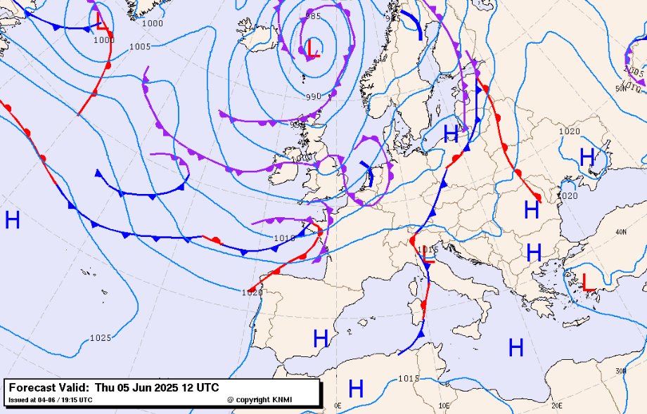 Weersverwachting voor Gouda e.o. Vanwege een laagluchtdrukgebied bij IJsland neemt de bewolking toe en komen er buien. Er staat een matige zuidwesten wind, kracht 3 à 4 Bft. Benieuwd naar de weersverwachting voor de Pinksteren? Lees het weerbericht op meteo-gouda.nl/weerbericht-...