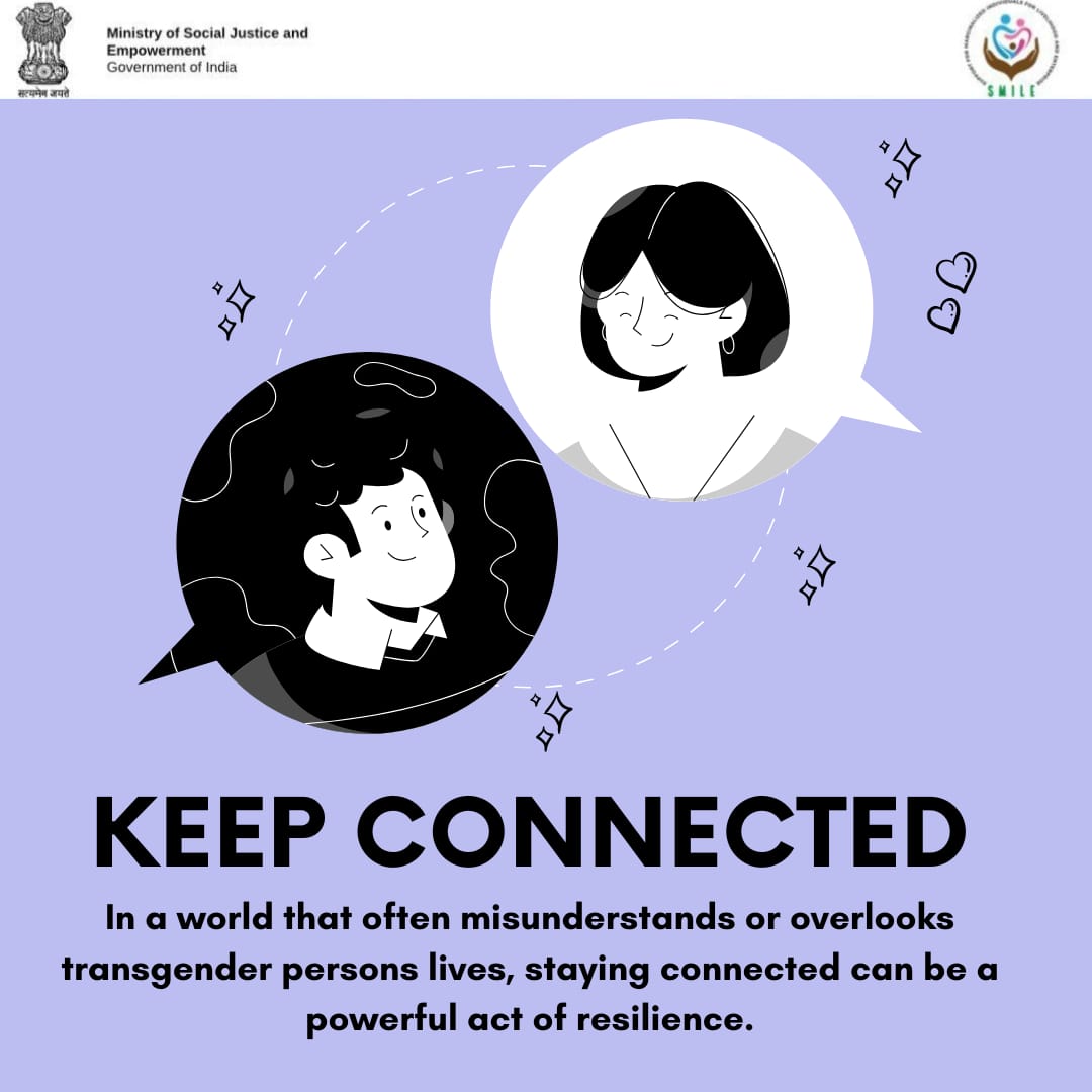SMILE MoSJE (@smile_mosje) on Twitter photo Whether it’s through community, care, or self-love — keep connected, stay affirmed, and never forget: you are not alone.
#equalrightsforall #Equality #TransRightsAreHumanRights #inclusion <a href="/Drvirendrakum13/">Dr. Virendra Kumar</a> <a href="/blvermaup/">B.L Verma</a> <a href="/MSJEGOI/">Ministry of Social Justice & Empowerment, GOI</a> <a href="/mygovindia/">MyGovIndia</a> <a href="/PIB_India/">PIB India</a> <a href="/NISD_India/">National Institute of Social Defence (NISD)</a> <a href="/NMBA_MSJE/">Nasha Mukt Bharat Abhiyaan</a> Whether it’s through community, care, or self-love — keep connected, stay affirmed, and never forget: you are not alone.
#equalrightsforall #Equality #TransRightsAreHumanRights #inclusion <a href="/Drvirendrakum13/">Dr. Virendra Kumar</a> <a href="/blvermaup/">B.L Verma</a> <a href="/MSJEGOI/">Ministry of Social Justice & Empowerment, GOI</a> <a href="/mygovindia/">MyGovIndia</a> <a href="/PIB_India/">PIB India</a> <a href="/NISD_India/">National Institute of Social Defence (NISD)</a> <a href="/NMBA_MSJE/">Nasha Mukt Bharat Abhiyaan</a>