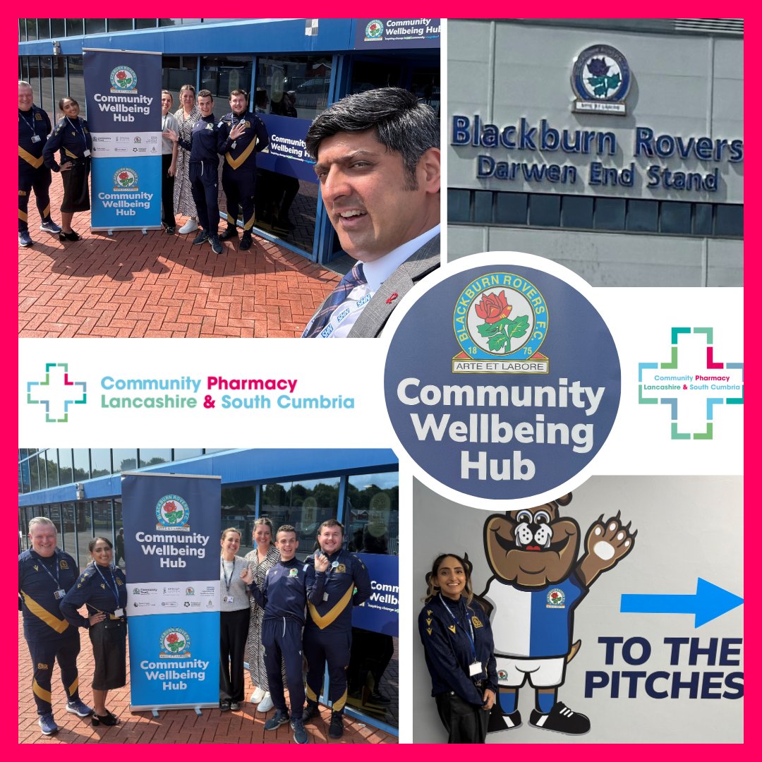 CPLSC (@compharmlsc) on Twitter photo A brilliant healthcare-focused visit to Ewood Park with <a href="/Rovers/">Blackburn Rovers</a>& <a href="/BRFCTrust/">Blackburn Rovers Community Trust</a> meeting Fahima, Amy & Natalie champions of local wellbeing. We explored boosting NHS Community Pharmacy access (<a href="/LSCICB/">Lancashire and South Cumbria ICB</a>) incl. Pharmacy First, BP checks & contraception across <a href="/blackburndarwen/">Blackburn with Darwen Council</a> A brilliant healthcare-focused visit to Ewood Park with <a href="/Rovers/">Blackburn Rovers</a>& <a href="/BRFCTrust/">Blackburn Rovers Community Trust</a> meeting Fahima, Amy & Natalie champions of local wellbeing. We explored boosting NHS Community Pharmacy access (<a href="/LSCICB/">Lancashire and South Cumbria ICB</a>) incl. Pharmacy First, BP checks & contraception across <a href="/blackburndarwen/">Blackburn with Darwen Council</a>