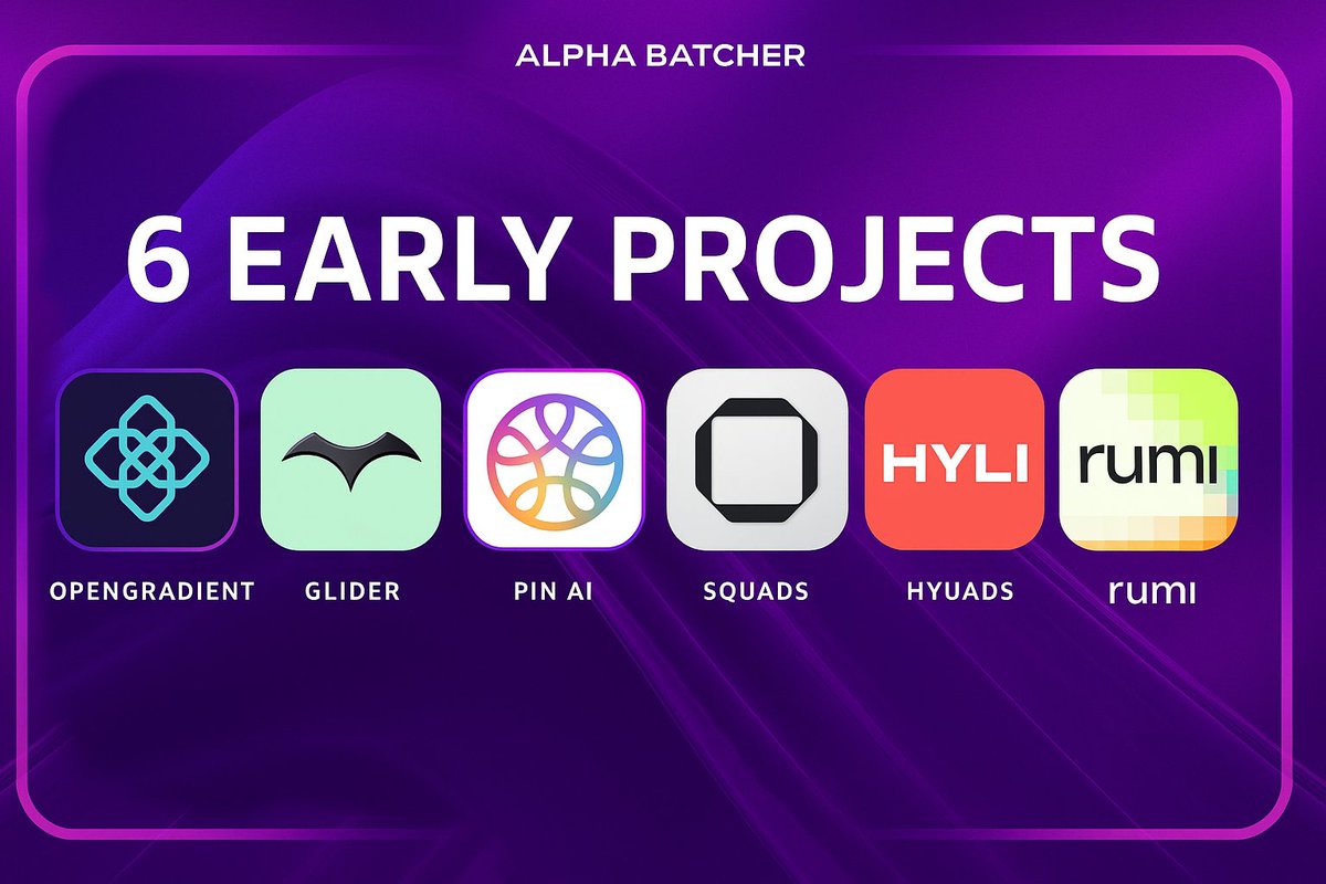 6 Early Projects🪂

Several new projects have launched quietly with open forms to join their testnets as early users

Don’t miss this opportunity 🧵👇

---------------------------

✤ <a href="/RumiLabs_io/">Rumi Labs</a> ($4.7M) is a Web3 platform transforming traditional media consumption into an