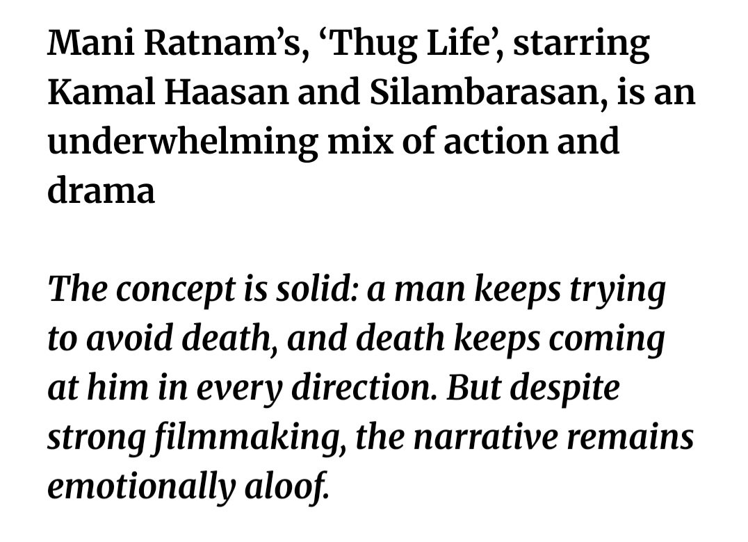 #ThugLife 
#KamalHasaan
#SilamabarasanTR
#Trisha

Text review

galattaplus.com/mani-ratnams-t…