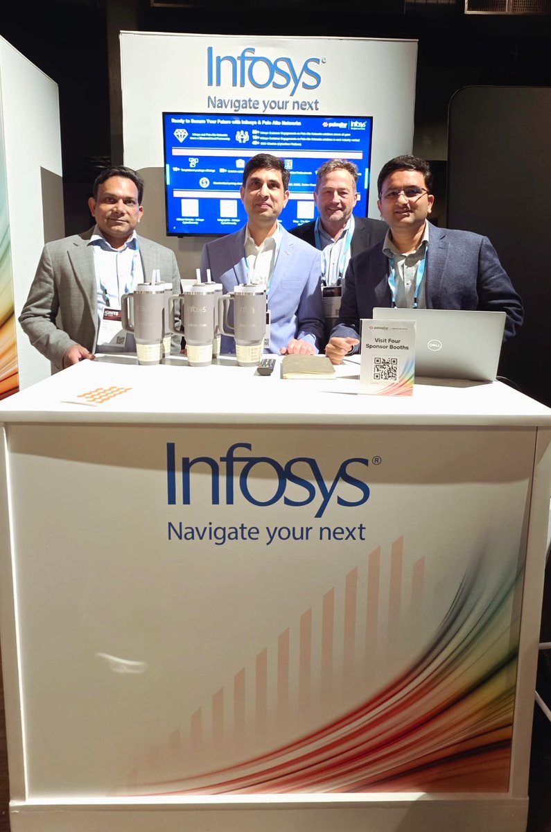 InfosysEvents's tweet image. Delighted to be part of Ignite on Tour’25 in Dallas! #InfosysCyberSecurity leaders engaged in interactive discussions with executives at Infosys’ booth, showcasing our security solutions powered by #PaloAltoNetworks.
Learn more: bit.ly/44an4Cv
#FortifyCyber…