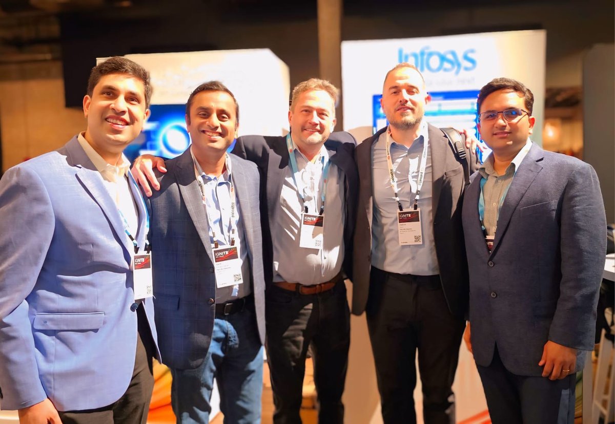 InfosysEvents's tweet image. Delighted to be part of Ignite on Tour’25 in Dallas! #InfosysCyberSecurity leaders engaged in interactive discussions with executives at Infosys’ booth, showcasing our security solutions powered by #PaloAltoNetworks.
Learn more: bit.ly/44an4Cv
#FortifyCyber…