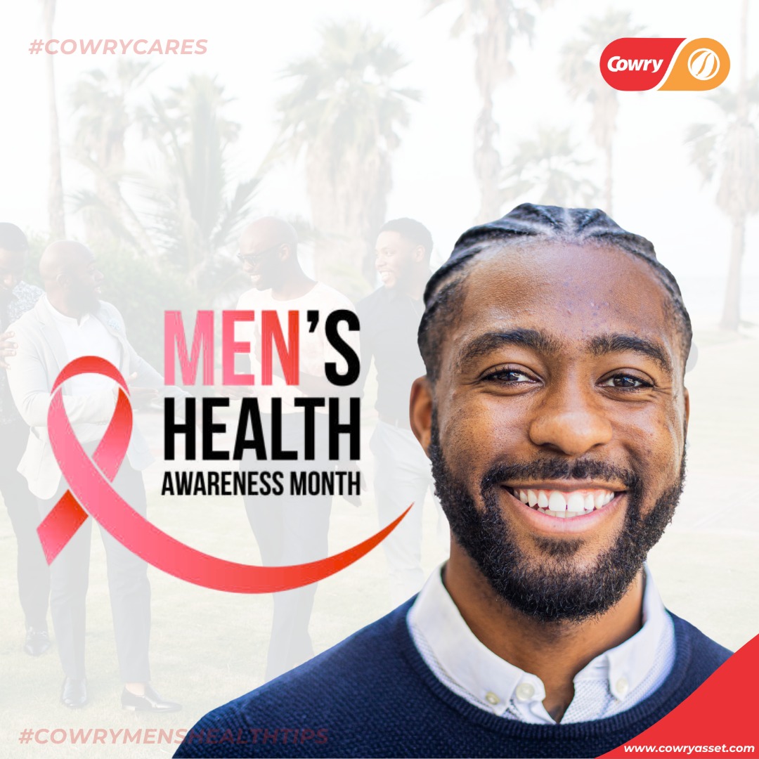 MEN, YOUR HEALTH MATTERS!

This Men’s Health Awareness Month, we’re reminding every man: Your well-being is your wealth.
Prioritize your physical, mental, and emotional health.

#CowryCares 💙

#MensHealthAwareness #CowryMensHealthTips #MensMentalHealthMatters #StrongMenTalk