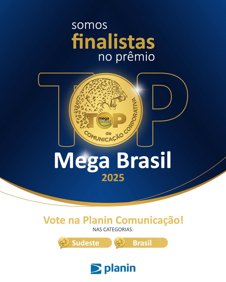 Estamos entre os finalistas do Prêmio Top Mega Brasil 2025 nas categorias Sudeste e Brasil! 🎉

Contamos com o seu apoio para essa conquista! 💙 Vote em: megabrasil.vbweb.com.br/eventos/Premio…