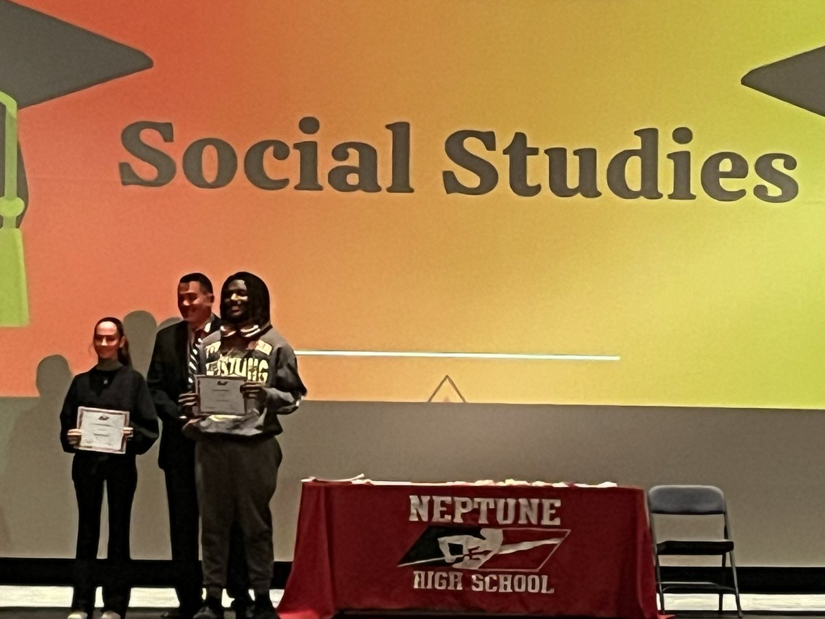 Neptune Twp. Social Studies 6-12 (@neptsocstud6_12) on Twitter photo Congrats to Sophia and Jason for winning the Social Studies Department Achievement Award! <a href="/NeptuneSchools/">Neptune Twp. Schools</a> <a href="/DrSAMillaway/">Sally A. Millaway</a> Congrats to Sophia and Jason for winning the Social Studies Department Achievement Award! <a href="/NeptuneSchools/">Neptune Twp. Schools</a> <a href="/DrSAMillaway/">Sally A. Millaway</a>
