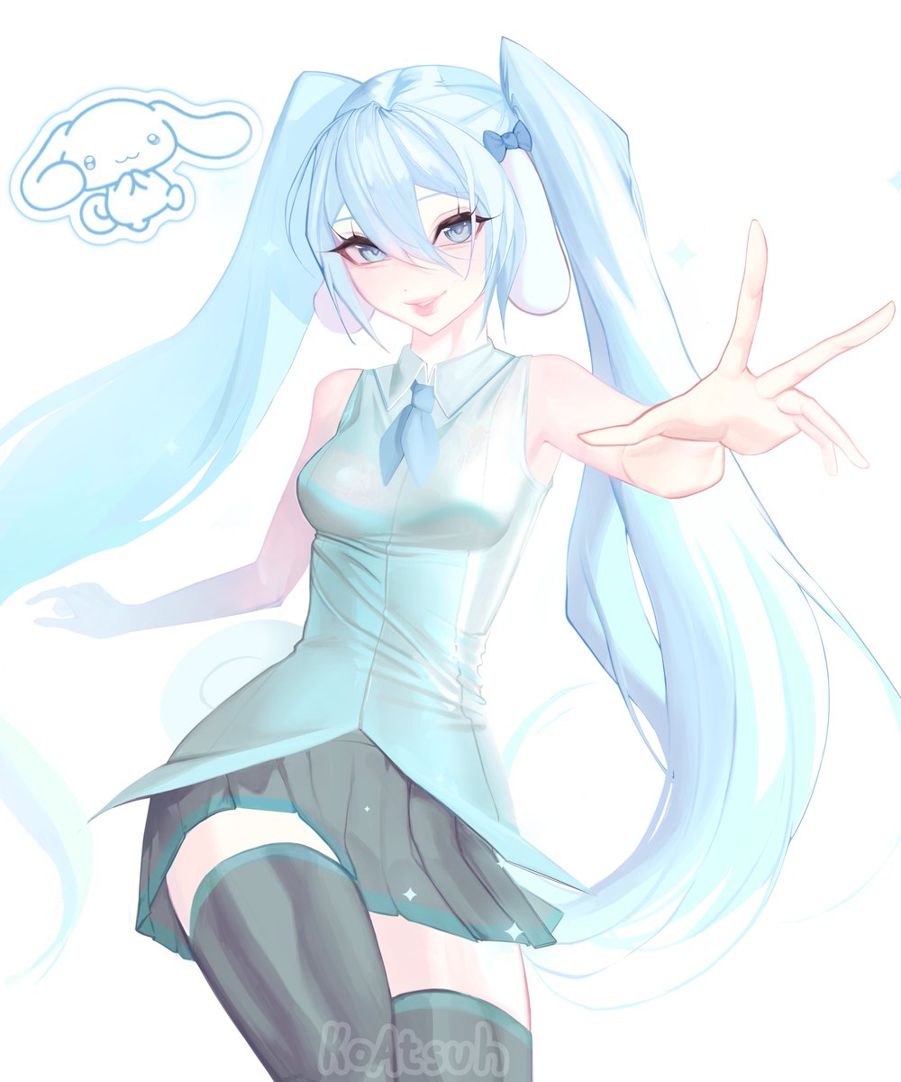 Koatsuh's tweet image. #HatsuneMikuArt 🩵