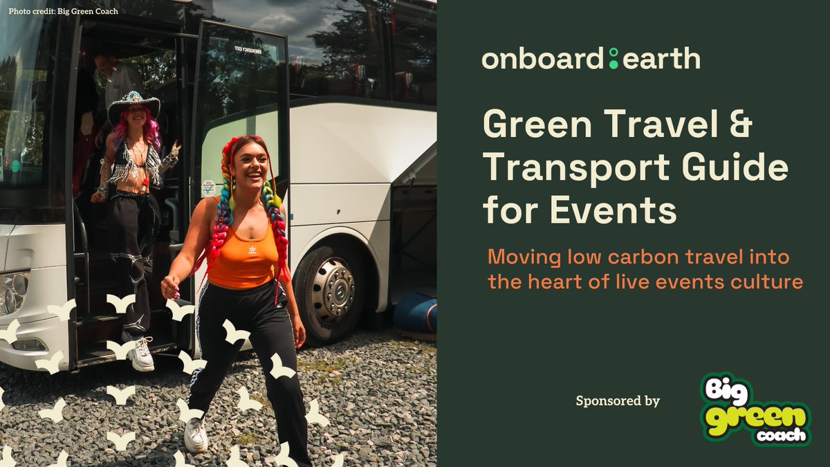 🚍🌍 The onboard:earth Green Travel &amp; Transport Guide (5th ed) is out now! Packed with insights from 10+ years of experience + 2024 data on cutting event travel impacts, incl. new research, case studies , &amp; practical steps for organisers.

👉 bit.ly/onboardearthGr…
