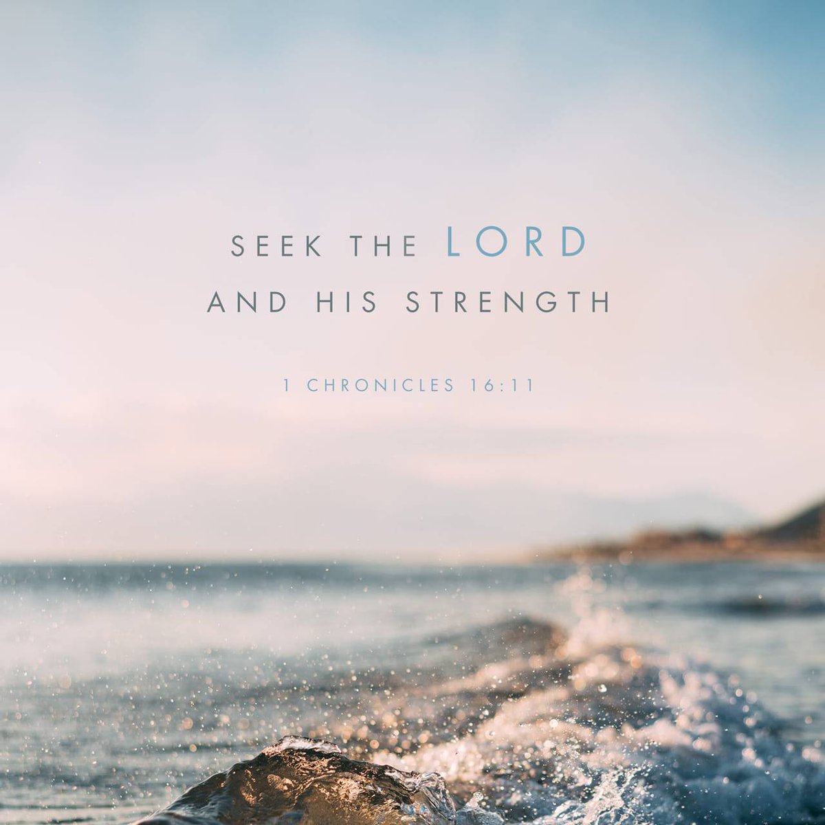 1 Chronicles 16:11 KJV
[11] Seek the LORD and his strength, Seek his face continually.