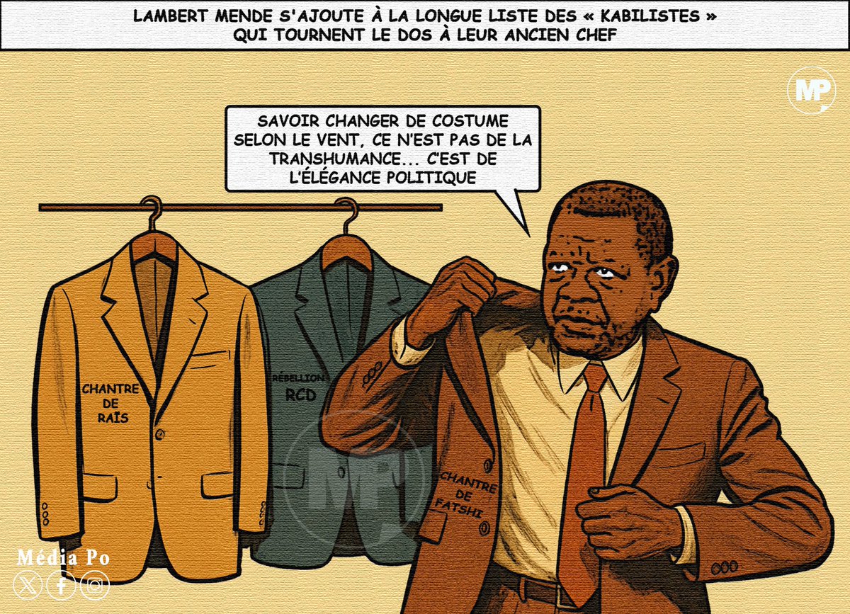 " Savoir changer de costume selon le vent, ce n’est pas de la transhumance,  c'est de l'élégance politique "
#RDC