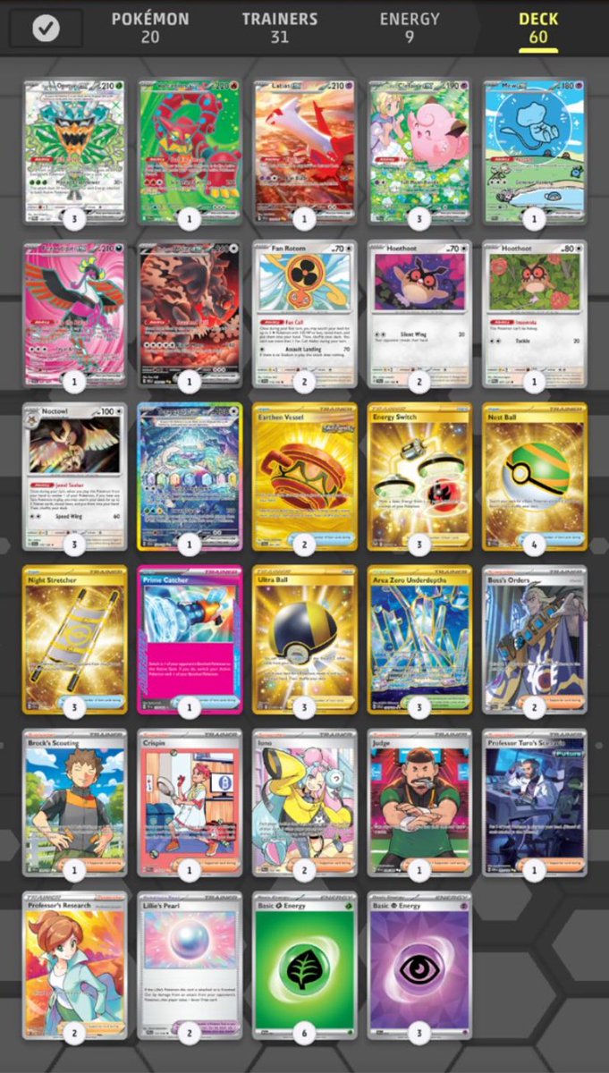 davidmayac's tweet image. Two tops in one week with my Clefairy Box deck, Which has strong matchups into the current meta.

Top 8 at the PokéArena PTCG Live tournament organized by @Draw4Card, with 108 players.
• 1st place at the local Pixel tournament, with 19 players.