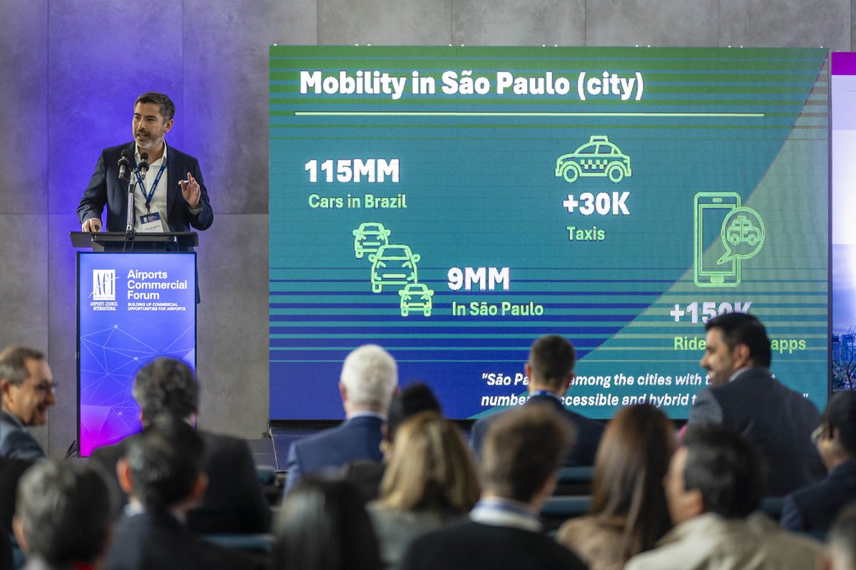 ACI_LAC's tweet image. Managing ride-sharing apps at airports: balancing revenue and passenger experience.
@aena Brasil presents the Congonhas case, highlighting how regulation + collaboration = efficiency in optimizing mobility solutions.
#AirportMobility #RideSharing #PassengerExperience