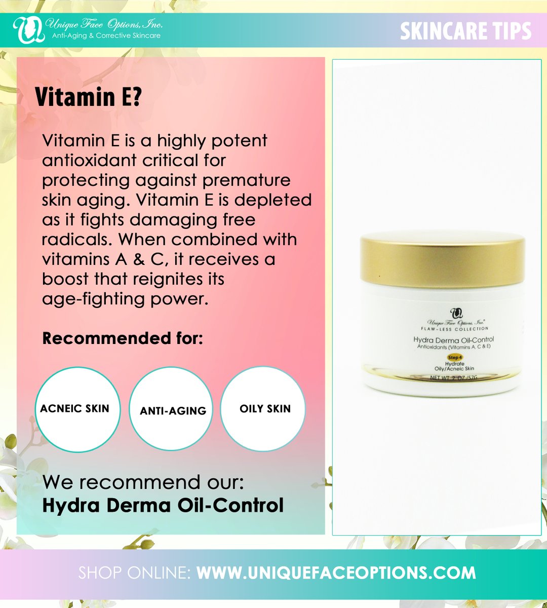 UniqFaceOptions's tweet photo. Hydra Derma Oil-Control contains Vitamins A, C &amp; E! All that's missing is U!
Shop Online: https://t.co/Wqc1zB9xEQ

#skincaretips #skincare #skincareroutine #glowingskin #beautiful #uniquefaceoptions #lisaclinkscale #healthyskin #clearskin #vitamins https://t.co/HBxmdxxtYB