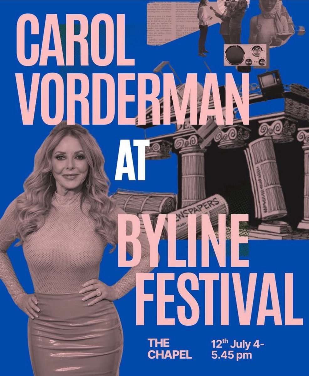 Byline Festival (@bylinefest) on Twitter photo Don’t miss <a href="/carolvorders/">Carol Vorderman</a> at Byline Festival on 12-13 July, Keele University.
Nor amazing talks, authors, music, art, film & comedy.
Full programme & tickets (prices go up next week!)
bylinefestival.com
The festival that can change your life. Don’t miss <a href="/carolvorders/">Carol Vorderman</a> at Byline Festival on 12-13 July, Keele University.
Nor amazing talks, authors, music, art, film & comedy.
Full programme & tickets (prices go up next week!)
bylinefestival.com
The festival that can change your life.
