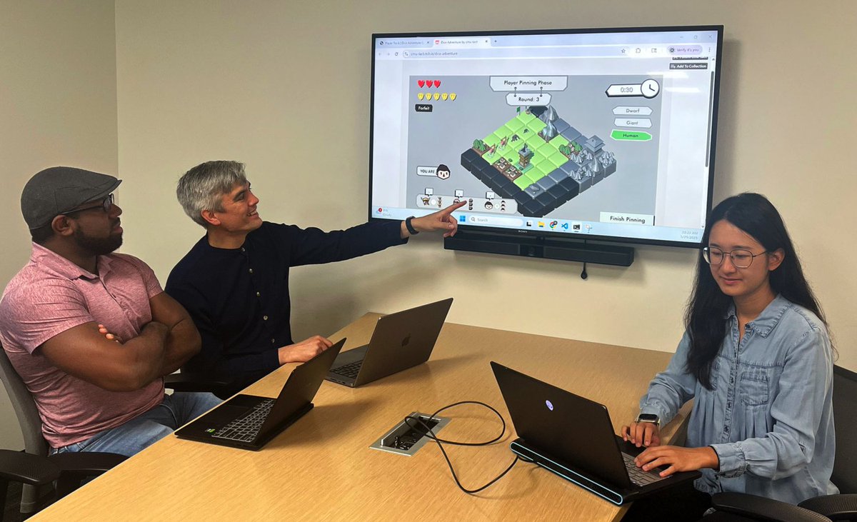 Georgia Tech Research (@gtresearchnews) on Twitter photo What if AI was a teammate not tool? <a href="/IPaTGT/">IPaT Georgia Tech</a>/<a href="/ICatGT/">Georgia Tech School of Interactive Computing</a>'s <a href="/ChrisJMacLellan/">Chris MacLellan (@cmaclell@sigmoid.social)</a>'s human-AI teaming tournament explores collaboration over competition. Join the June–July event and help shape the future of hybrid teams! #CoG2025 b.gatech.edu/4mNp63P What if AI was a teammate not tool? <a href="/IPaTGT/">IPaT Georgia Tech</a>/<a href="/ICatGT/">Georgia Tech School of Interactive Computing</a>'s <a href="/ChrisJMacLellan/">Chris MacLellan (@cmaclell@sigmoid.social)</a>'s human-AI teaming tournament explores collaboration over competition. Join the June–July event and help shape the future of hybrid teams! #CoG2025 b.gatech.edu/4mNp63P
