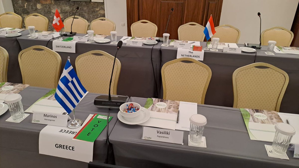 EAHPofficial's tweet photo. Preparations are in full swing for the EAHP General Assembly tomorrow! Delegates from across Europe will soon gather to shape the future of hospital pharmacy 🗳️🌍 #EAHP #PharmacyLeadership #GeneralAssembly https://t.co/Dq3u5Rr3YT