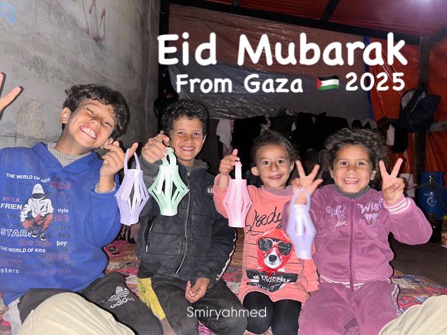 Eid Mubarak to my family in Gaza
May Allah protect you and reunite us soon.