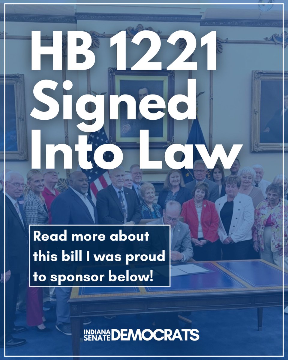 📢Empowering retired teachers, public employees and first responders. 💪🏽

I was happy to sponsor HB 1221 which supports our public retirees by guaranteeing a 13th check for those who spent their careers supporting our state and the Hoosiers who call it home. 🏡 #INForAll