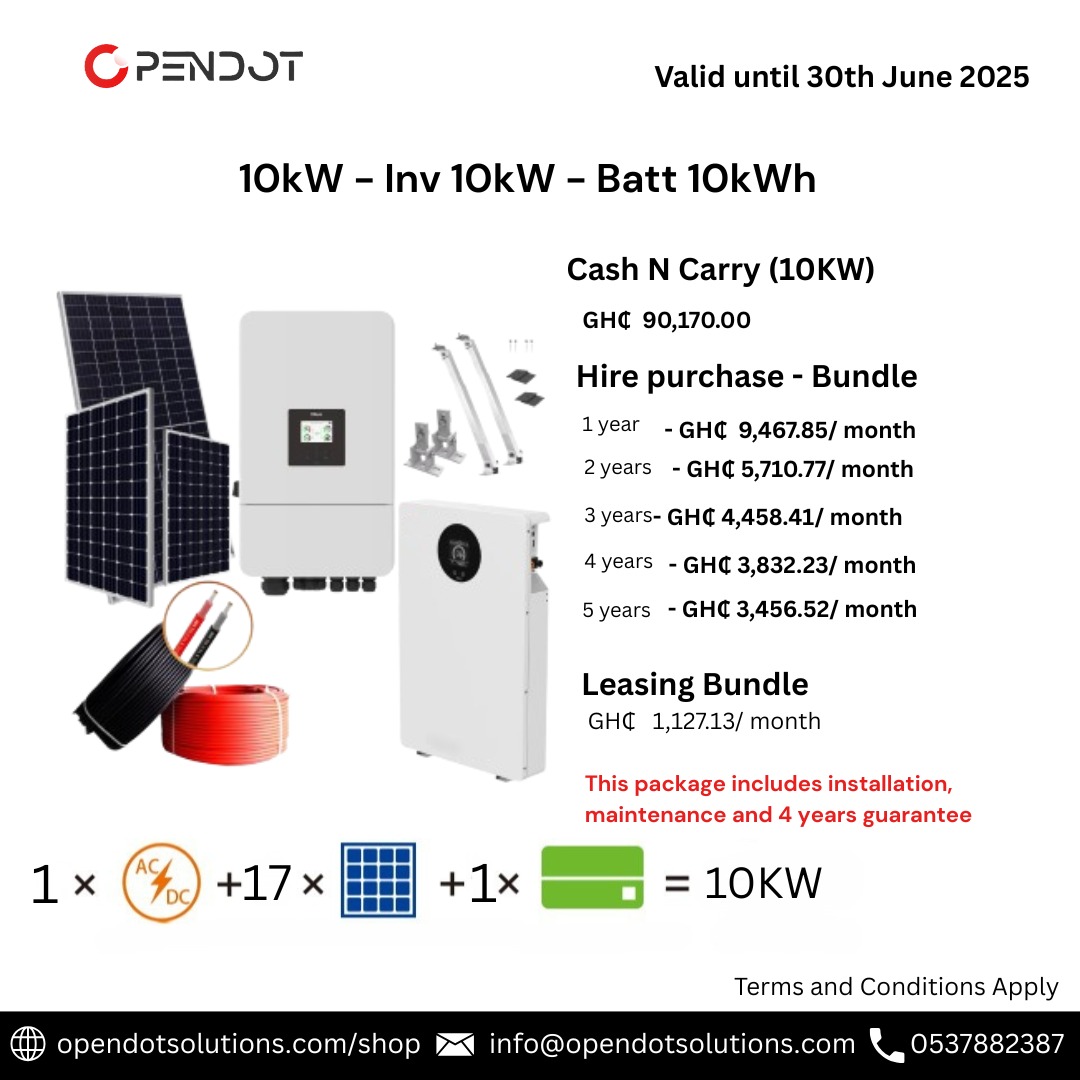 Opendotsolution's tweet image. Your favourites just got more affordable 🎉
Check our flyers for the latest deals. Don't miss out - shop more, save more!
Check our shop for more exciting offers 
Opendotsolutions.com/shop
.
#solardistributor #solarsolutions #solarbundle #solargh #solarleasing #hirepurchase #Solar