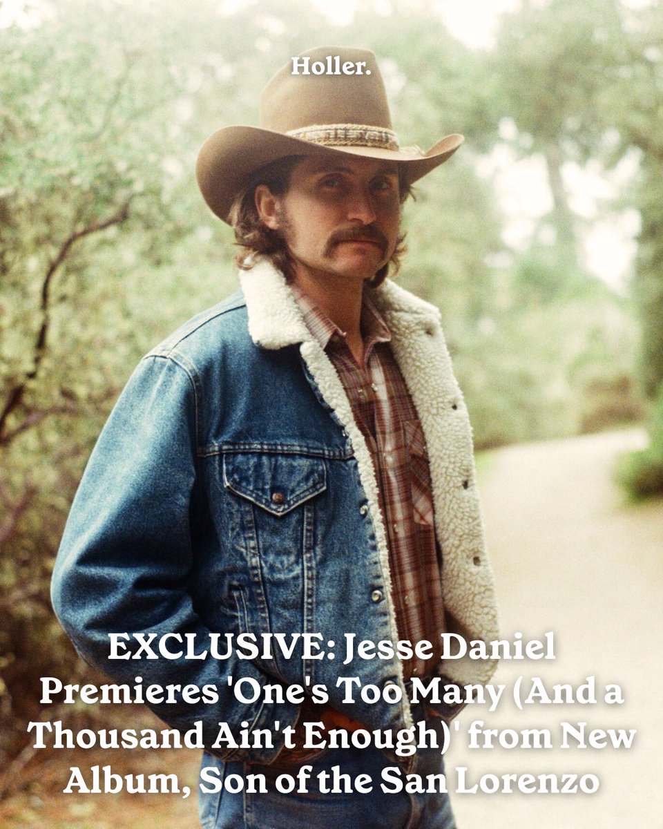 Holler (@hollercountry) on Twitter photo .<a href="/thejessedaniel/">Jesse Daniel</a> premieres his new song 'One's Too Many (And A Thousand Ain't Enough)'. The tune is set to appear on Jesse's new album, Son of the San Lorenzo, which arrives tomorrow 🎶
Listen now through the link: holler.country/news/breaking/… .<a href="/thejessedaniel/">Jesse Daniel</a> premieres his new song 'One's Too Many (And A Thousand Ain't Enough)'. The tune is set to appear on Jesse's new album, Son of the San Lorenzo, which arrives tomorrow 🎶
Listen now through the link: holler.country/news/breaking/…
