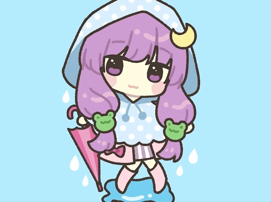 梅雨のパチュリーさん #東方Project