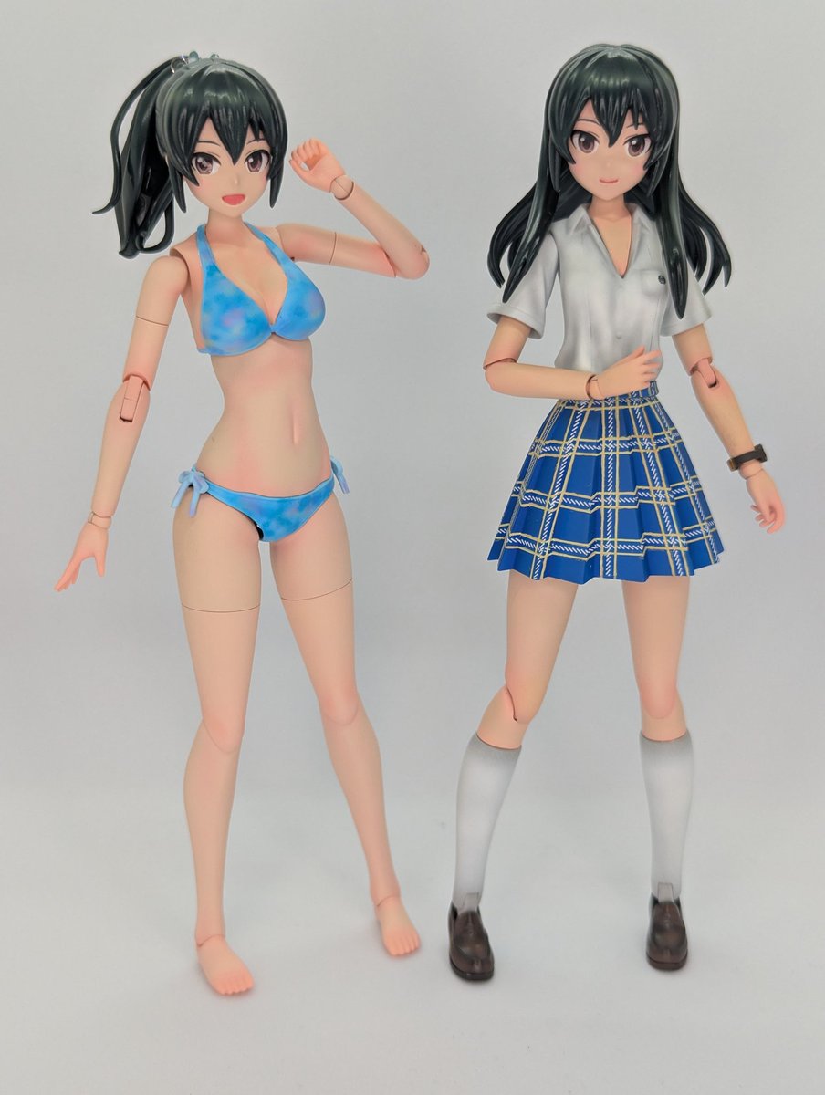 CAPTAIN_SIGMA's tweet image. 創彩少女庭園のキットを改造して大石泉を制服と水着とで2つつくりました
リプ欄につづきます
#大石泉